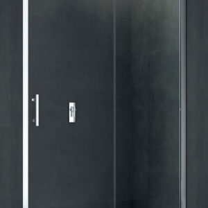 Дверь душевая Novellini Kali 2P 120 см (профиль серебро, прозрачное стекло) KALI2P114-1B