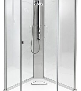 IDO Showerama 8-5 49851-29-010 переднее стекло с узором Dandelion ll , заднее стекло узорчатое