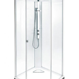 IDO Showerama 8-5 49850-27-909 переднее стекло прозрачное, заднее стекло узорчатое