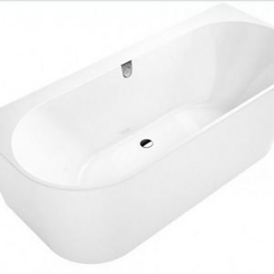 Ванна из материала Quaryl® 180 х 80 см (белый alpin) Villeroy & Boch Oberon 2.0 UBQ180OBR9CD00V-01