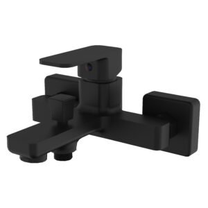 BILOVEC смеситель для ванны, черный мат, 35 мм 10256