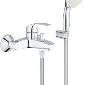 Grohe Eurosmart New Однорычажный смеситель для ванны + душевой набор (3330220A)