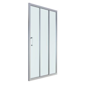 Душевая дверь  LEXO дверь 100*195см трехсекционная раздвижная, профиль хром, прозрачное стекло 6мм  599-810/1
