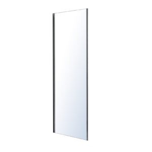 LEXO стенка боковая 80*195см для комплектации с дверью, прозрачное стекло 6мм, хром  599-800/1